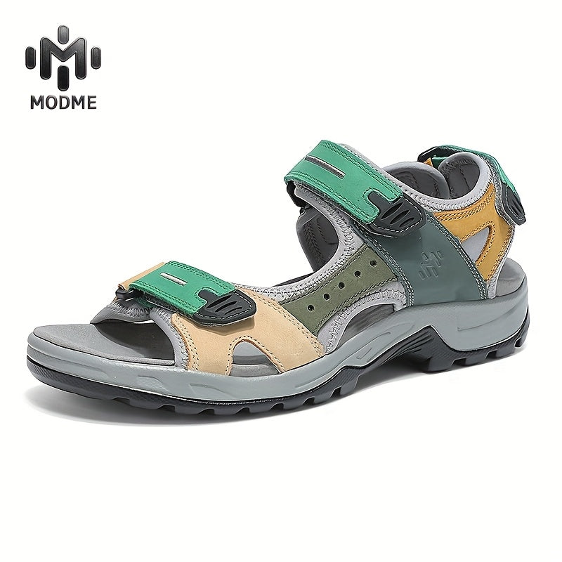 Sandalias De Mujer Casual Sandals Anti Slip Sandals Beach Sandals, Top-grain Cowhide Production Bright Colors Contrast Design, Fabric Is Soft And Comfortable Inside, PU Sole Is Anti-slip And Wear-resistant, Suitable For O Dai