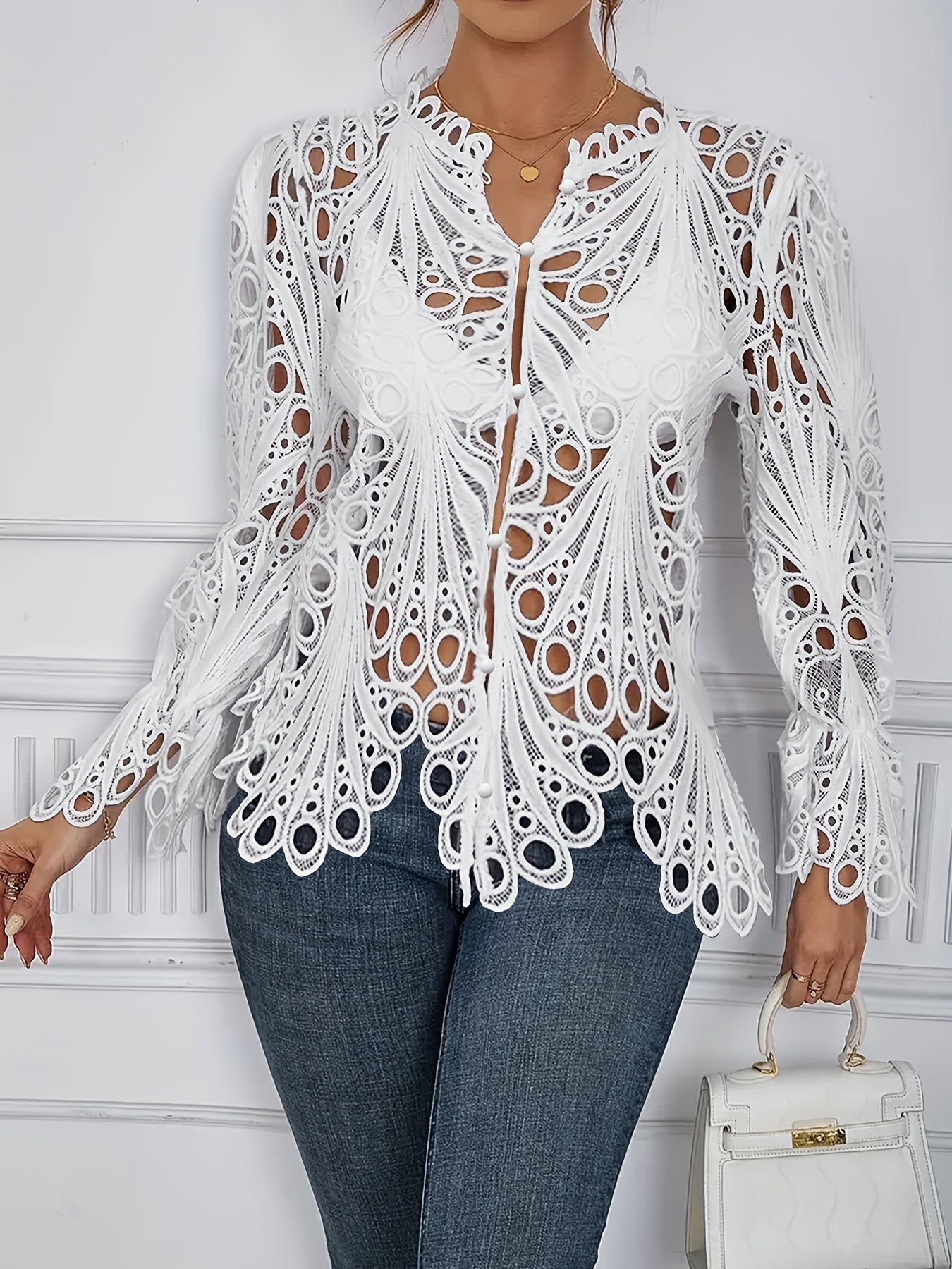 Cropped Asymmetric Shirt Sexy Solid Color Nightclub Semi Sheer Summer Shirt