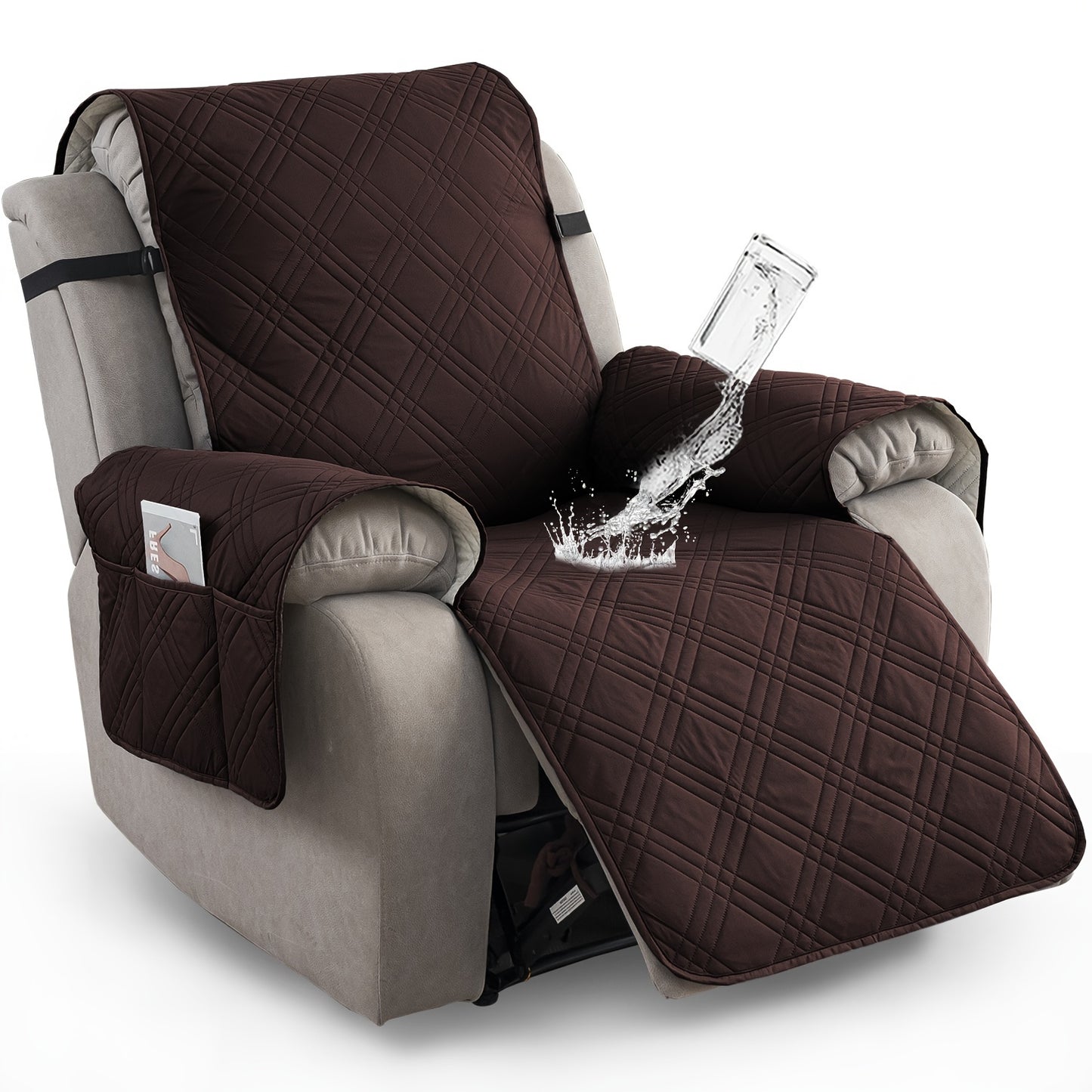 1pc 100% Waterproof Recliner Chair Cover Non Slip Protector
