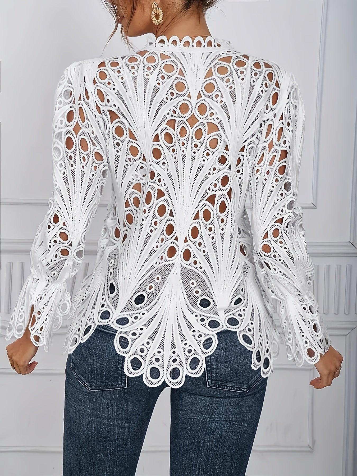 Cropped Asymmetric Shirt Sexy Solid Color Nightclub Semi Sheer Summer Shirt