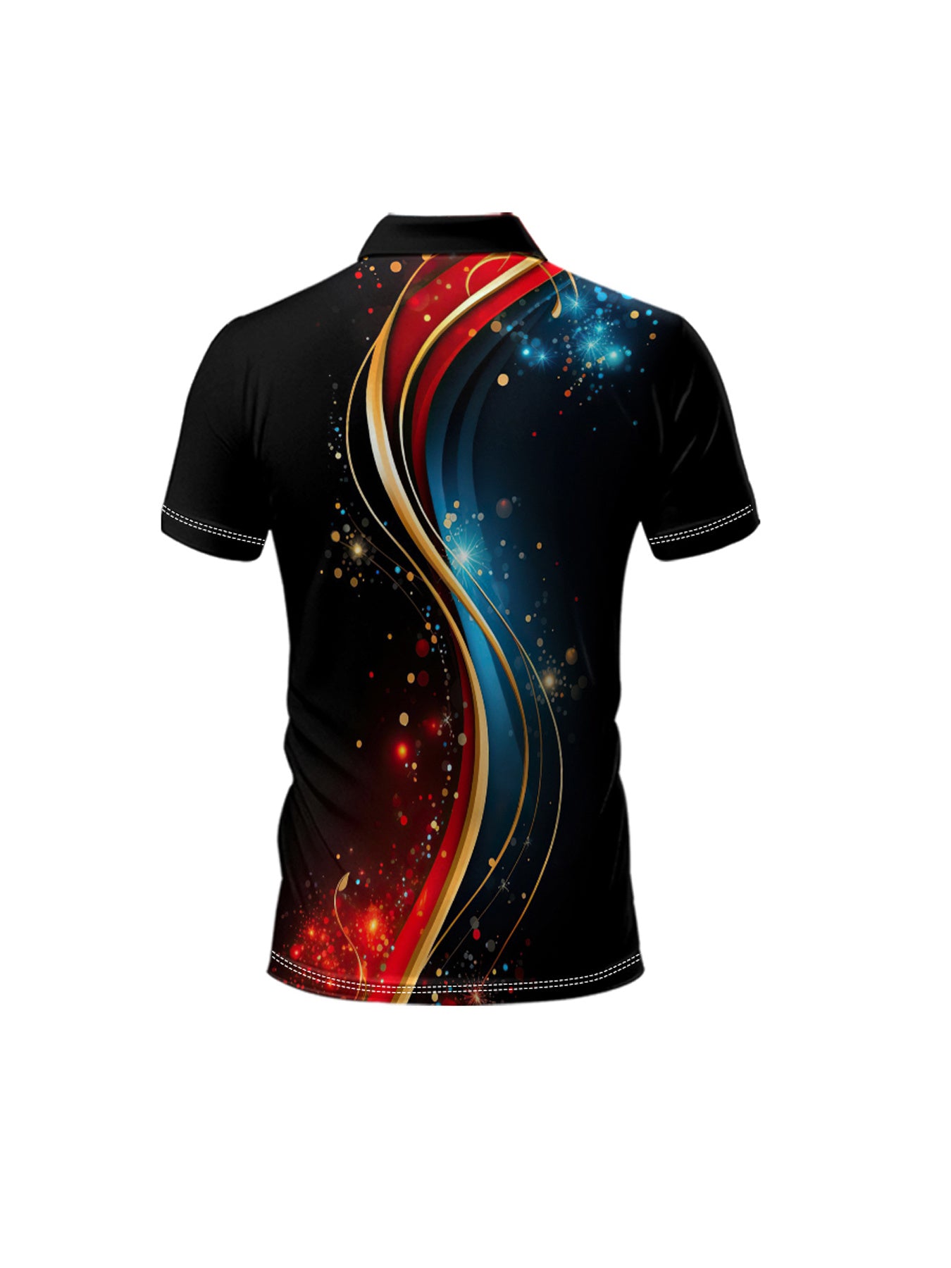 Men'S Colorful Light Dot Print Short Sleeve Sports POLO Shirt