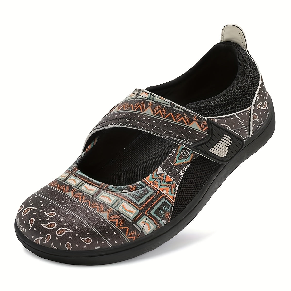 Women'S Plus Size Flat Shoes, Mary Jane Retro Design Walking Shoes, Adjustable Wide Toe, Suitable For All Seasons, Fitness Shoes, Casual Flat Shoes