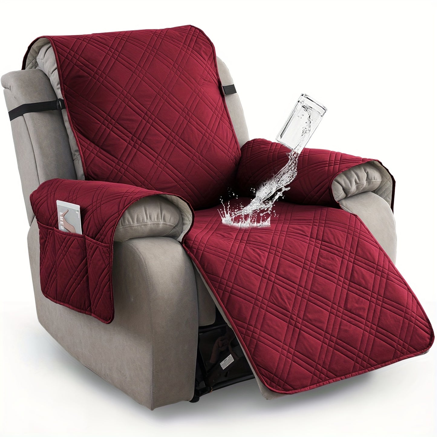 1pc 100% Waterproof Recliner Chair Cover Non Slip Protector