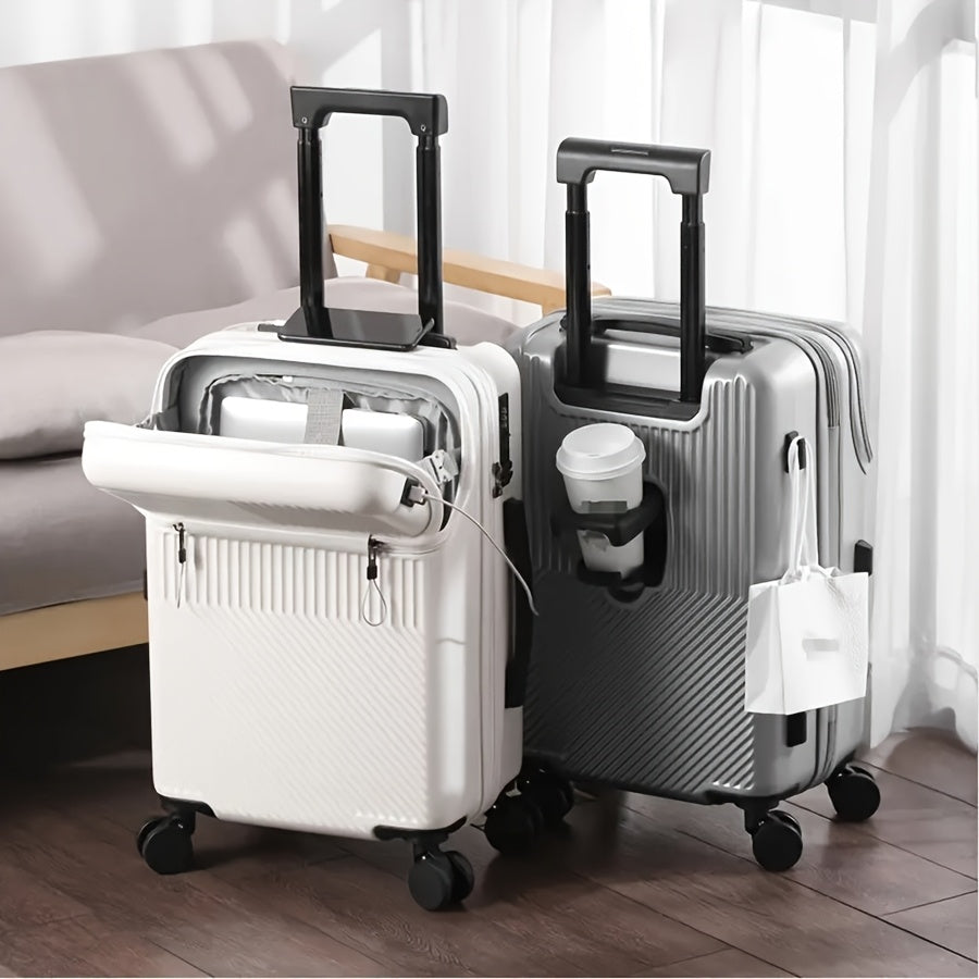 20 Inch Luggage Case with Password Lock and Wheels Big Capacity Suitcase for Travel Daily Use