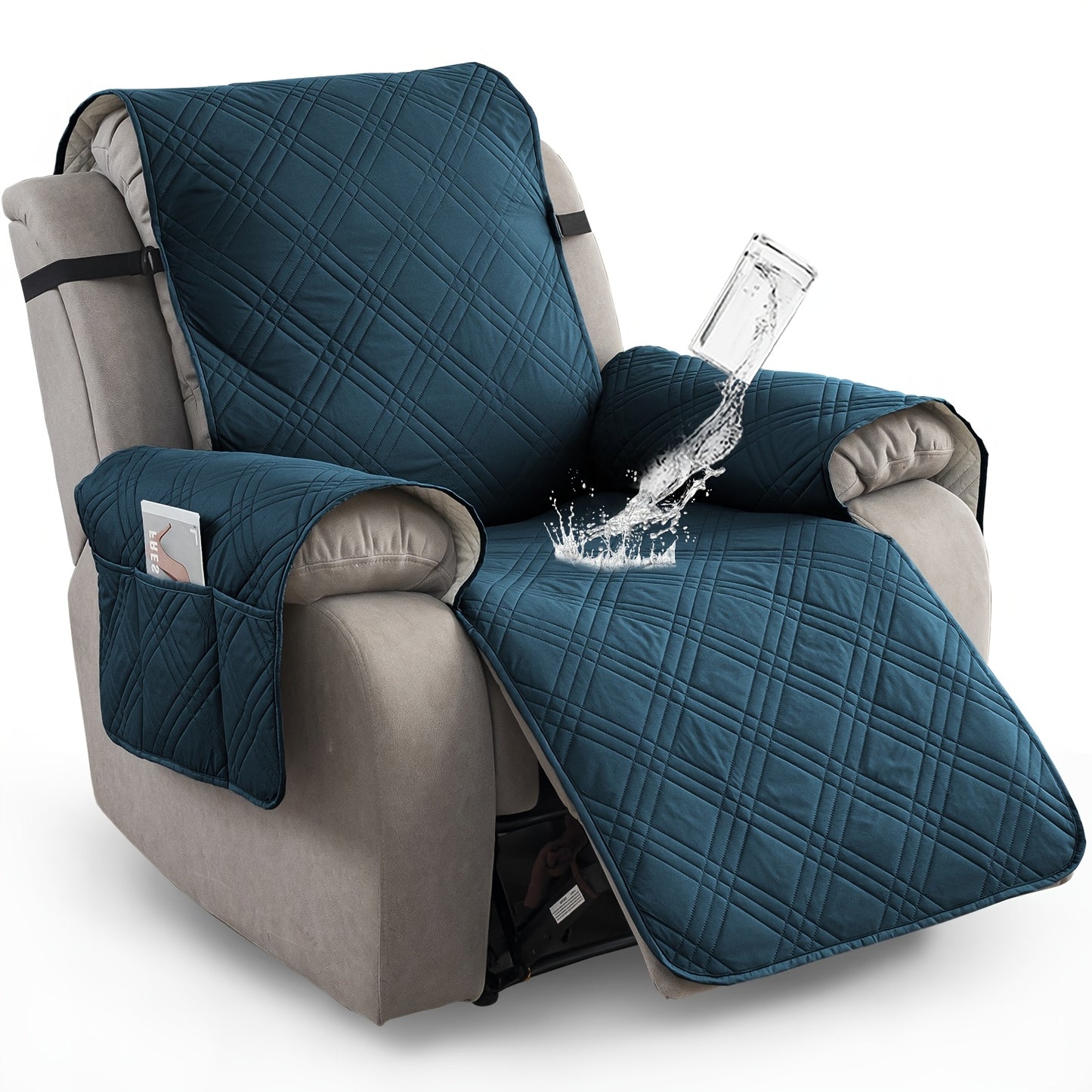 1pc 100% Waterproof Recliner Chair Cover Non Slip Protector