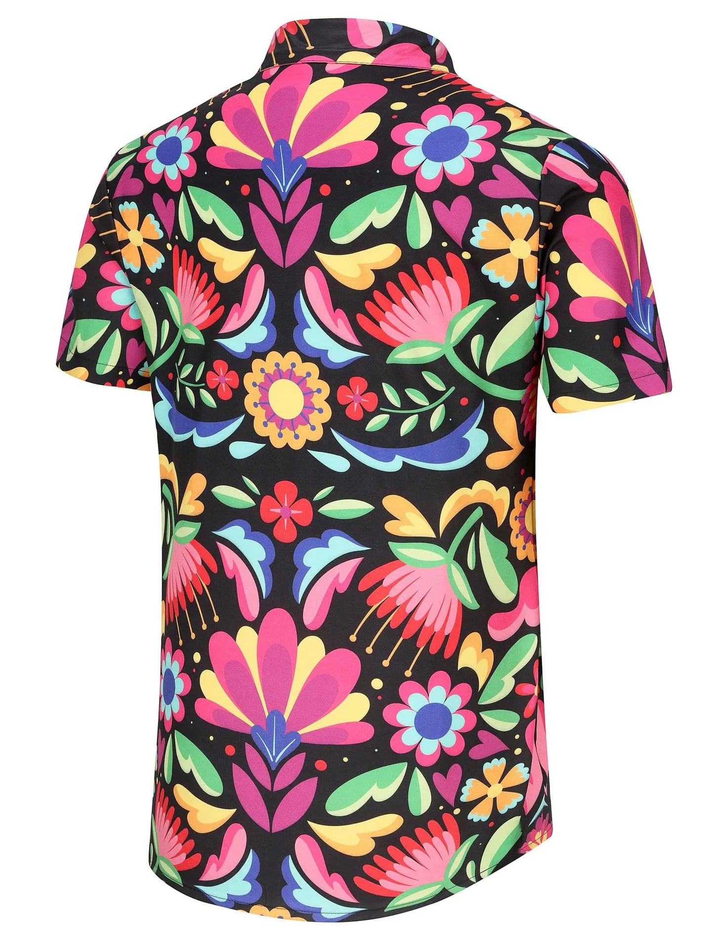 KYKU Mexico Shirt for Men Funny Beach Hawaiian Button Down Short Sleeve