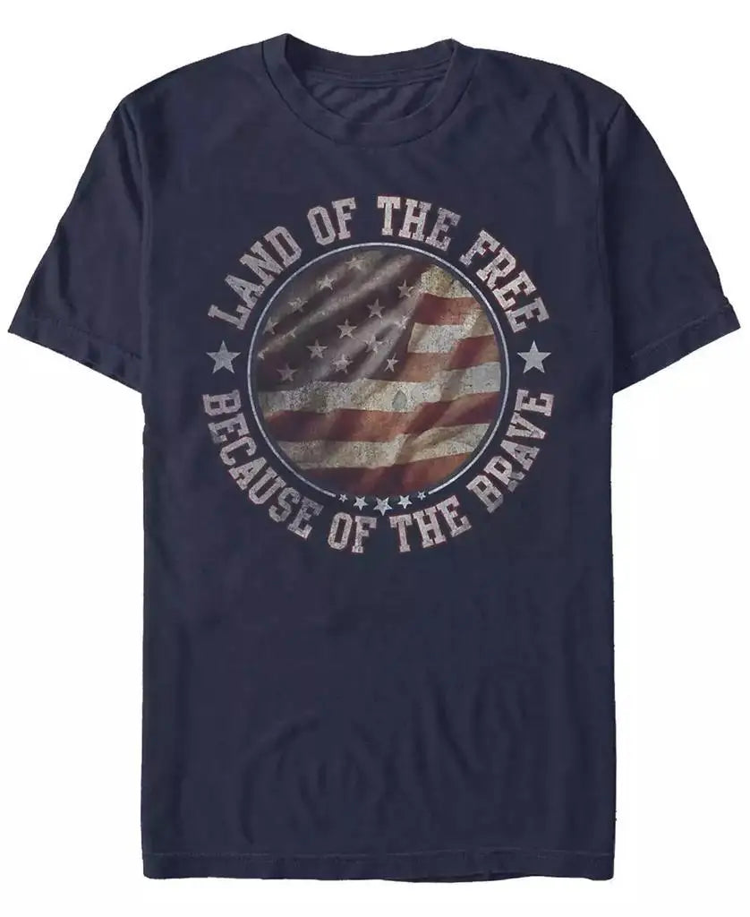 Fifth Sun Men's Because of Brave Short Sleeve Crew T Shirt