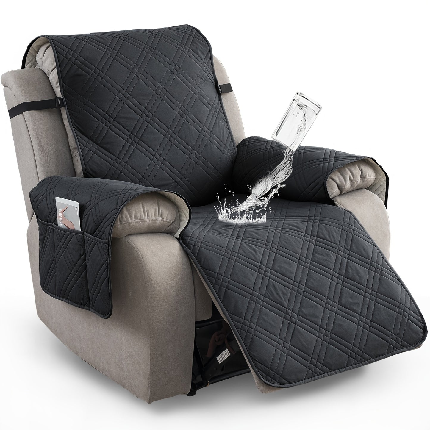 1pc 100% Waterproof Recliner Chair Cover Non Slip Protector