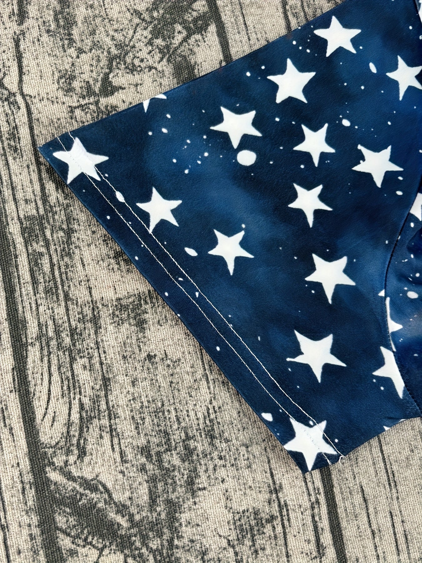 Plus Size, Women's Patriotic Floral T-Shirt - American Flag Stars & Stripes with Red/Blue Floral Accents - Crew Neck Casual Top - Stretchy Polyester/Elastane Blend - Lightweight Non-Transparent Shirt for Independence Day, Eve