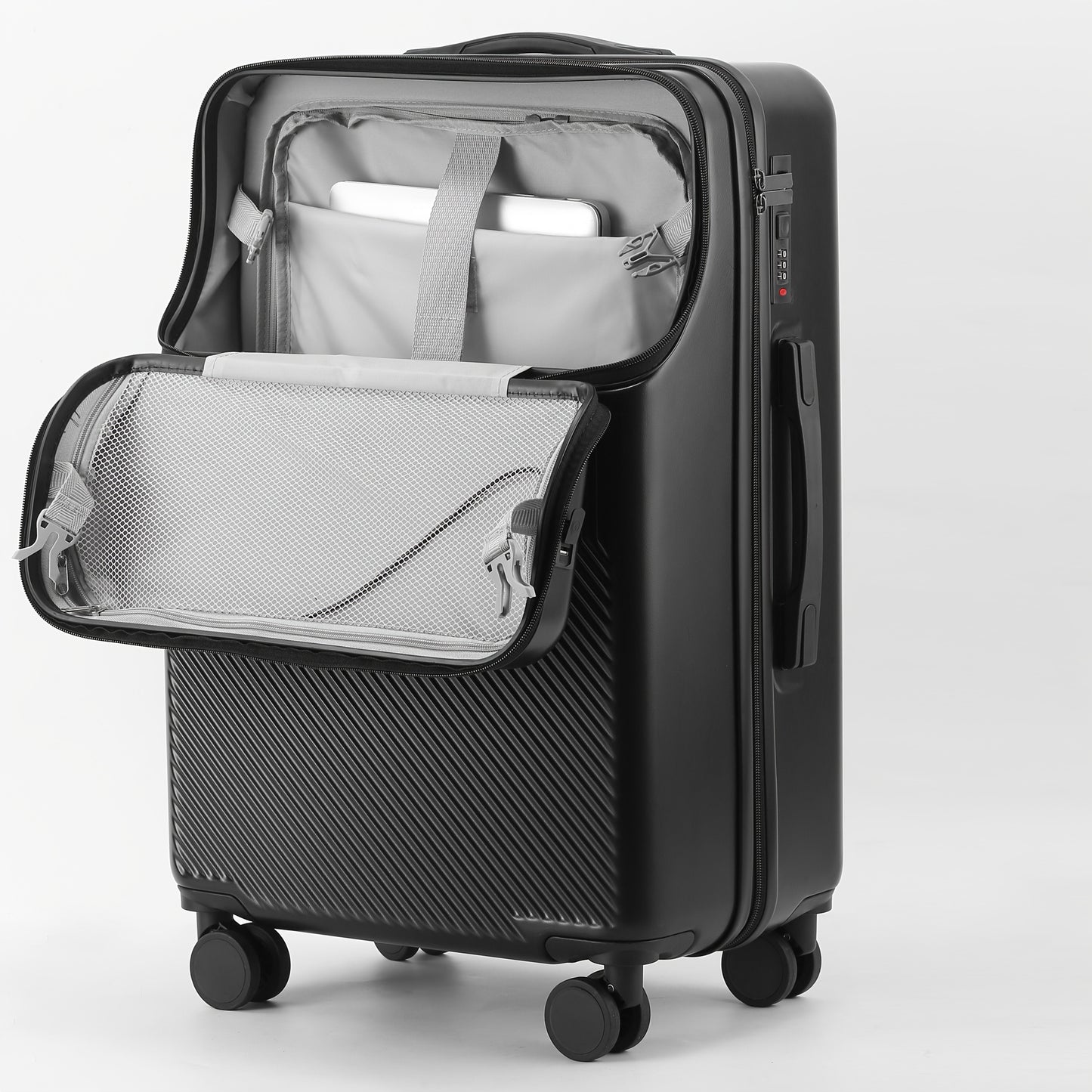 20 Inch Luggage Case with Password Lock and Wheels Big Capacity Suitcase for Travel Daily Use