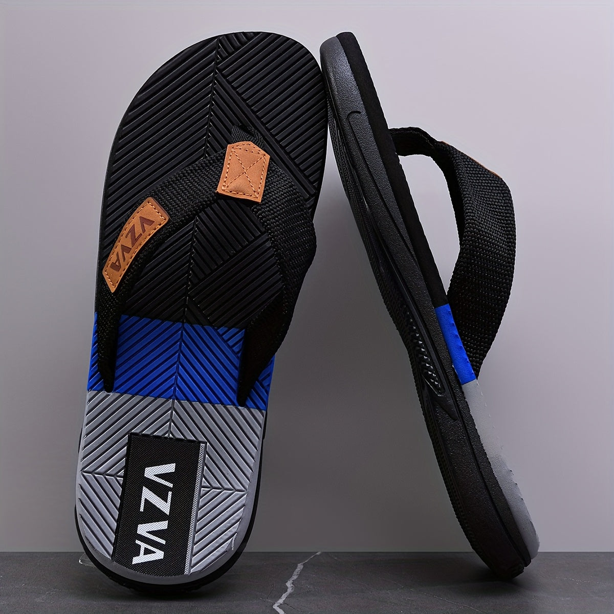 Men's Fashion Flip-flops, Comfortable Non-slip Casual EVA Sole Thong Sandals for Men's Outdoor Sports, Summer