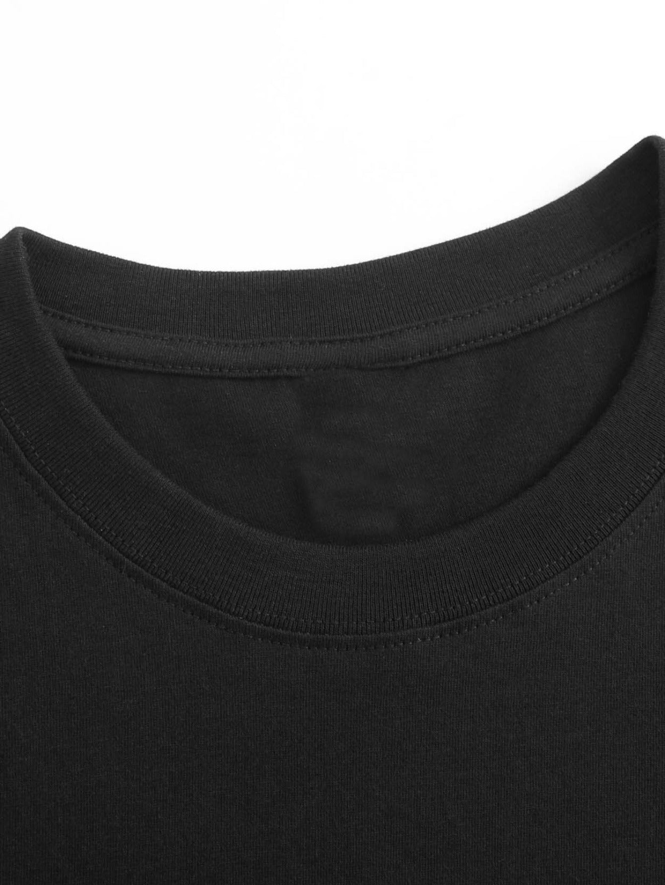 Fashionable Letter Cartoon Print Women'S Round Neck T-Shirt, Simple Design, Comfortable And Breathable, Suitable for Daily Leisure And Versatile, Showing a Natural And Elegant Style, a Must-Have for Summer Parties, Local Deli