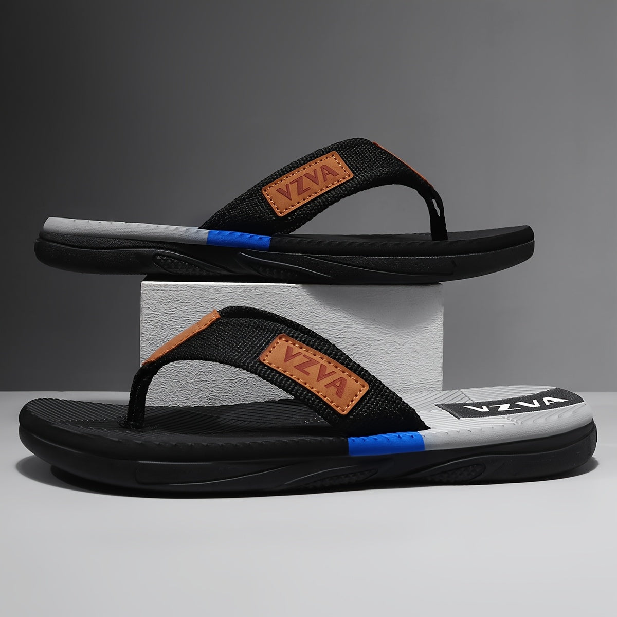 Men's Fashion Flip-flops, Comfortable Non-slip Casual EVA Sole Thong Sandals for Men's Outdoor Sports, Summer