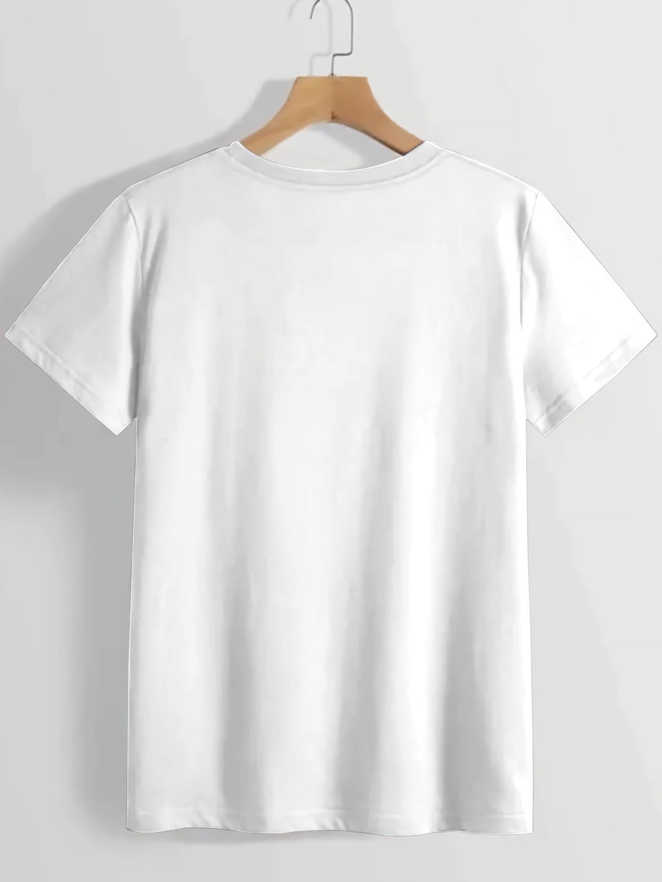 Fashionable Letter Cartoon Print Women'S Round Neck T-Shirt, Simple Design, Comfortable And Breathable, Suitable for Daily Leisure And Versatile, Showing a Natural And Elegant Style, a Must-Have for Summer Parties, Local Deli