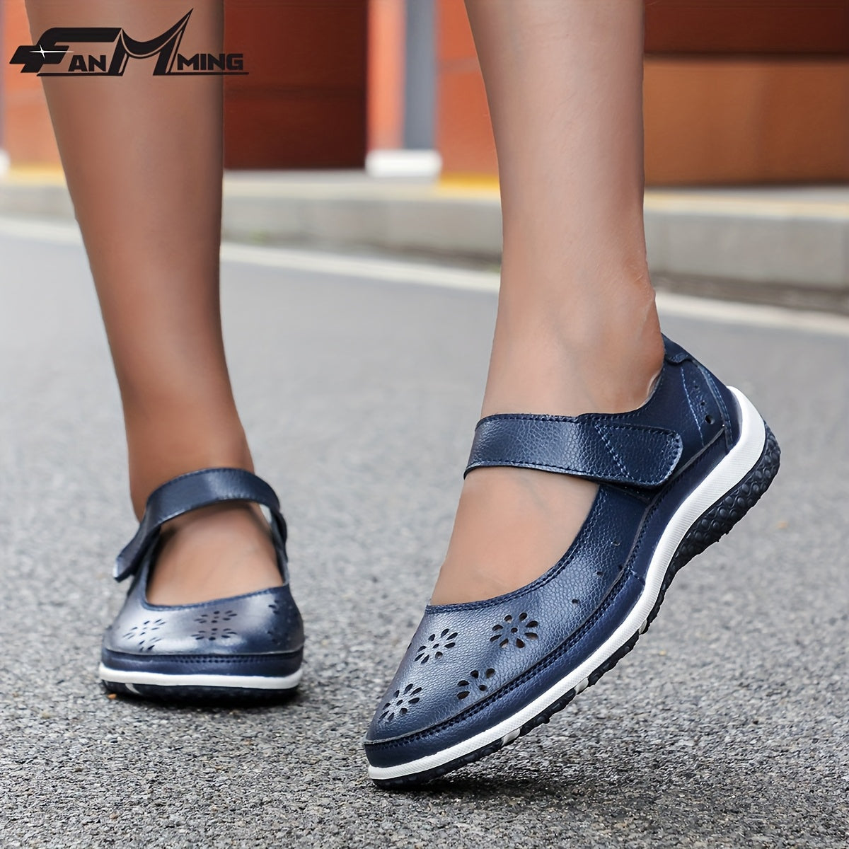Women's Red Genuine Synthetic Leather Closed-Toe Summer Sandals - Breathable Perforated Straps, Cushioned TPR Sole & Non-Slip Rubber Outsole for Beach, Casual, Office & Outdoor Activities, Ladies Sandals, Beach Footwear, Clas