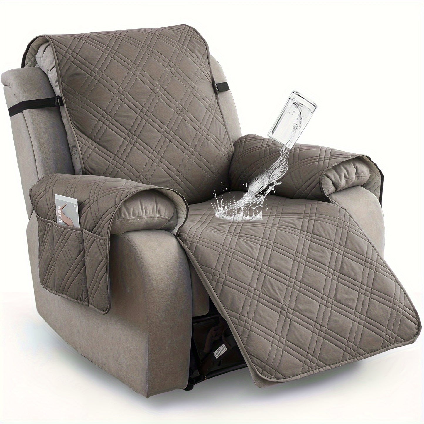 1pc 100% Waterproof Recliner Chair Cover Non Slip Protector