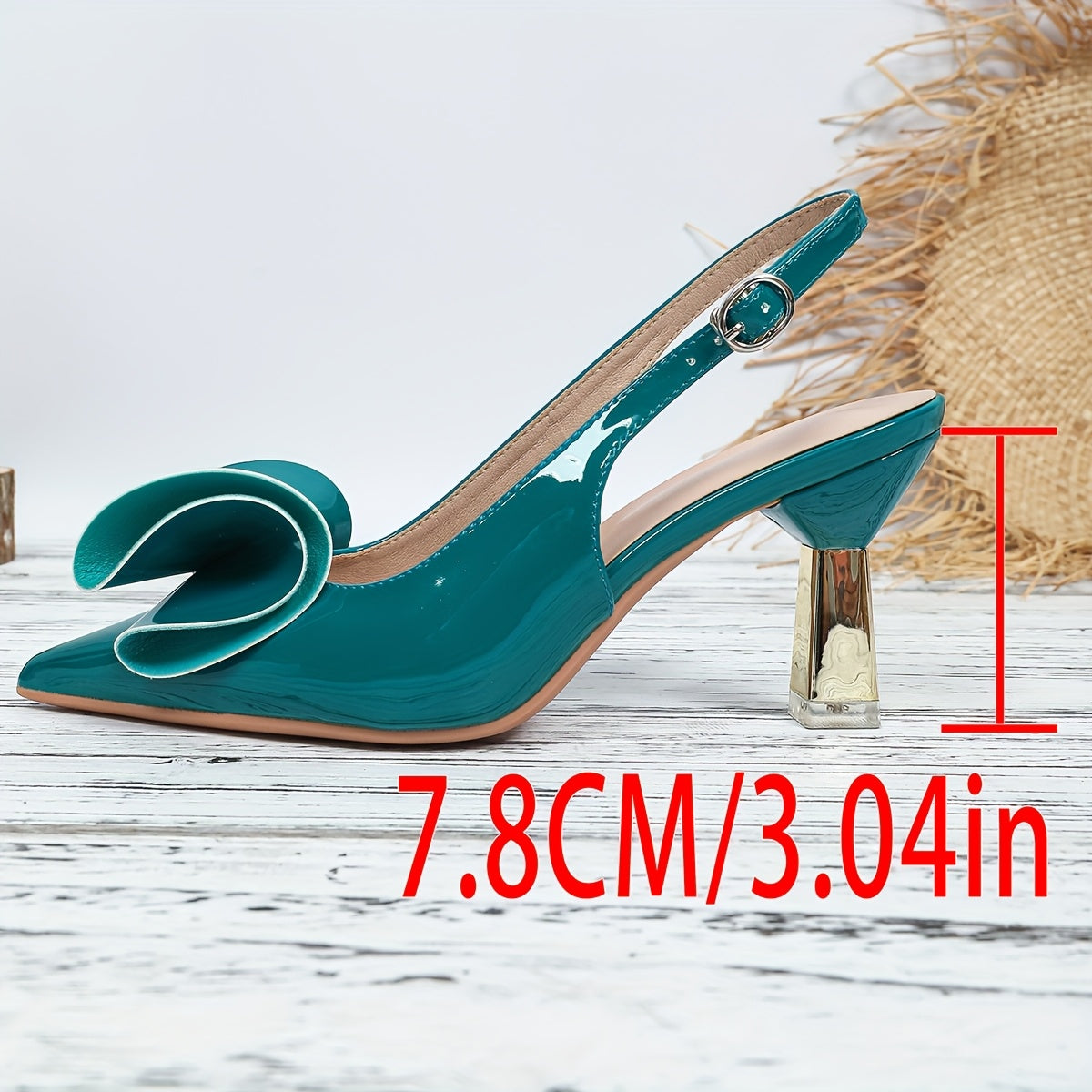 Comfortable Lightweight Single Shoes with Elegant Trumpet Flower Tips Pointed Tips and Summer Shallow Mouth Heels