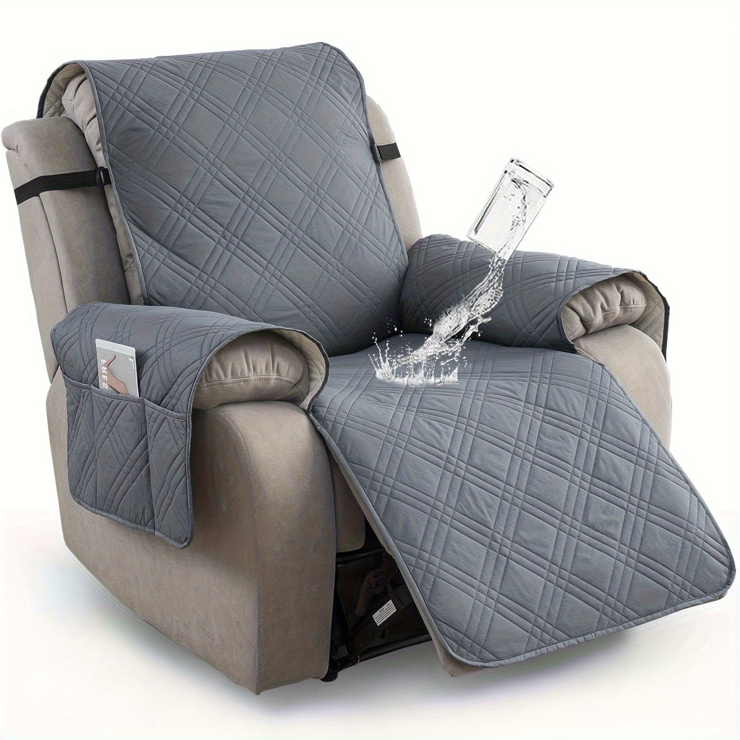 1pc 100% Waterproof Recliner Chair Cover Non Slip Protector