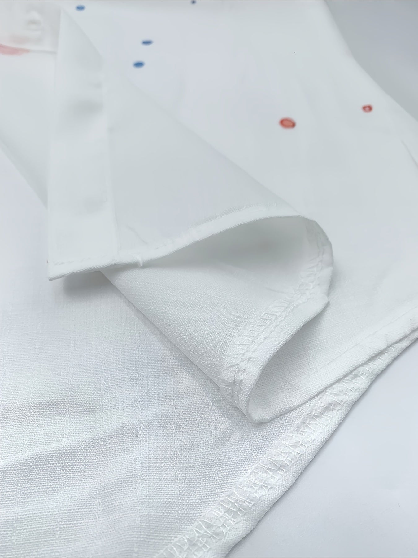 White Parrot Seaside Refreshing Short-Sleeved Summer Swimming Lapel Mix Fashion Sunny Gentleman Wind Europe And The United States Men'S Fashion, Leisure, Personality Lapel Collision Color Horizontal Mix