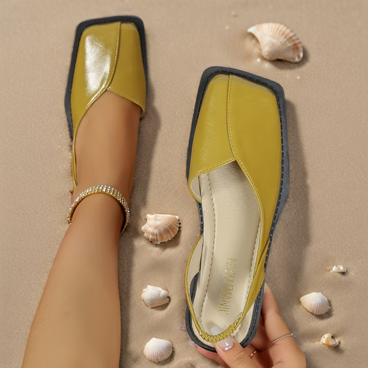 [Elegant Mary Jane Flats] Versatile Elegant French Vintage Women's Mary Jane Flats | Solid Color, Faux Cover Upper & Lining, Rubber Sole, Perfect for Casual Outfits & Skirts