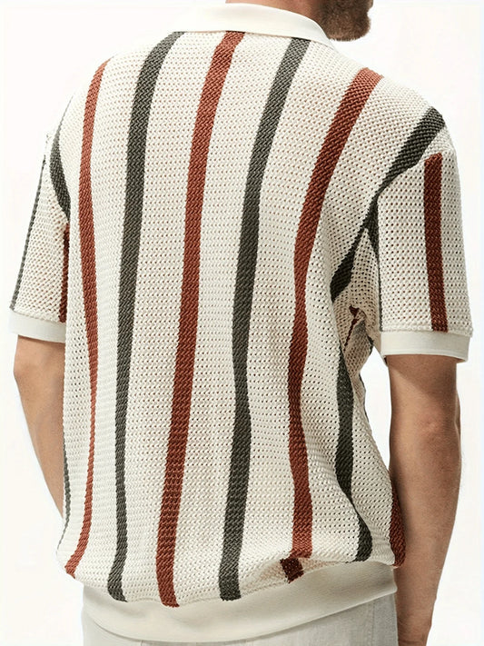 Men's Classic Fit Casual Polo Shirt Short Sleeve Comfortable and Breathable for Everyday and Business Casual Wear