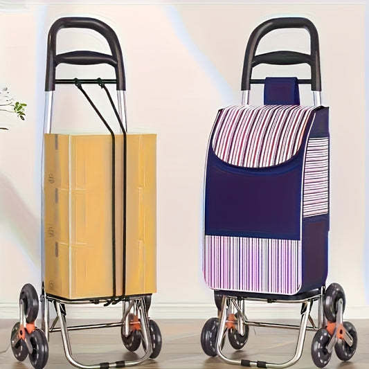 1 Insulated Shopping Cart, Suitable For Grocery Shopping, Insulated Small Cart, Portable Shopping Cart, Heavy, Suitable For Elderly Shopping Cart, Foldable