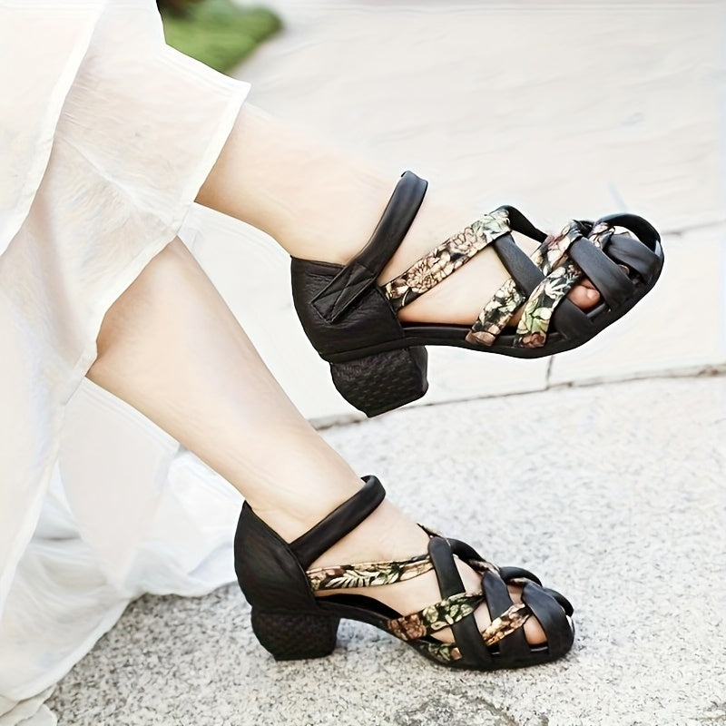 Women's Ethnic Sandals Teal with Metallic Accents Platform Block Heel Cushioned Insole Non-Slip Rubber Outsole All-Day Comfort Summer Footwear