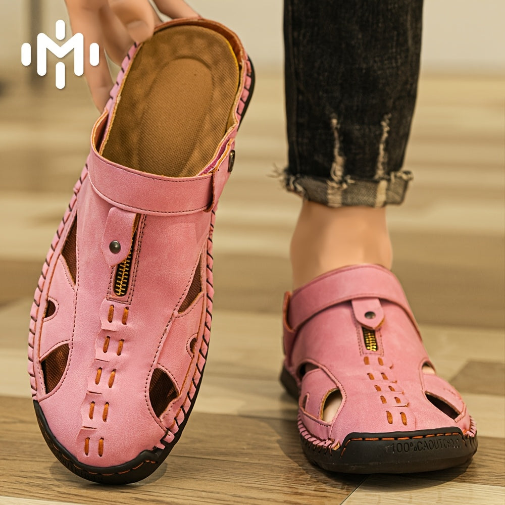 Summer Anti Slip Wading Sandals Lightweight Breathable Non Slip Hiking Sandals for Women Comfy Closed Toe Beach Shoes