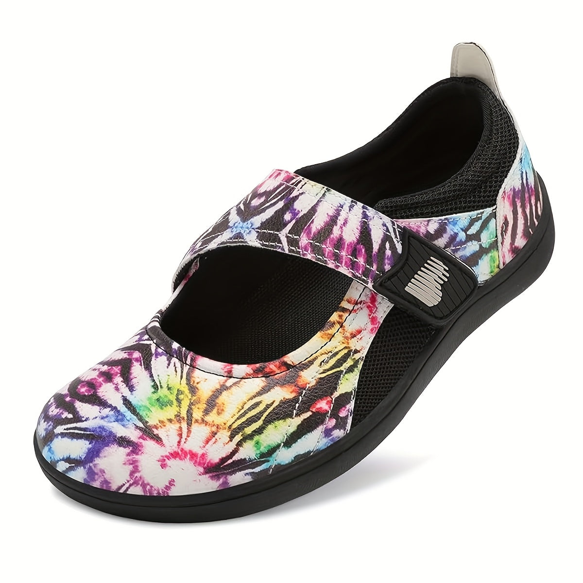 Women'S Plus Size Flat Shoes, Mary Jane Retro Design Walking Shoes, Adjustable Wide Toe, Suitable For All Seasons, Fitness Shoes, Casual Flat Shoes